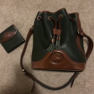Vintage Dooney & Bourke Bucket Bag + Wallet